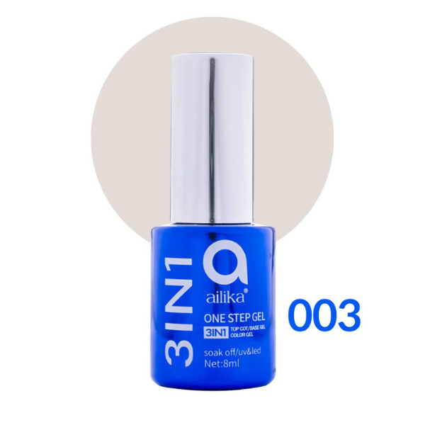 3 in 1 Kalıcı Oje 003 Pudra Taşı 8 ml | Ailika