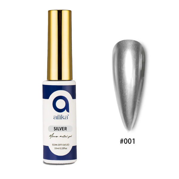 Ayna Efektli Metalik Oje Silver | Ailika Metal Mirror 10 ml