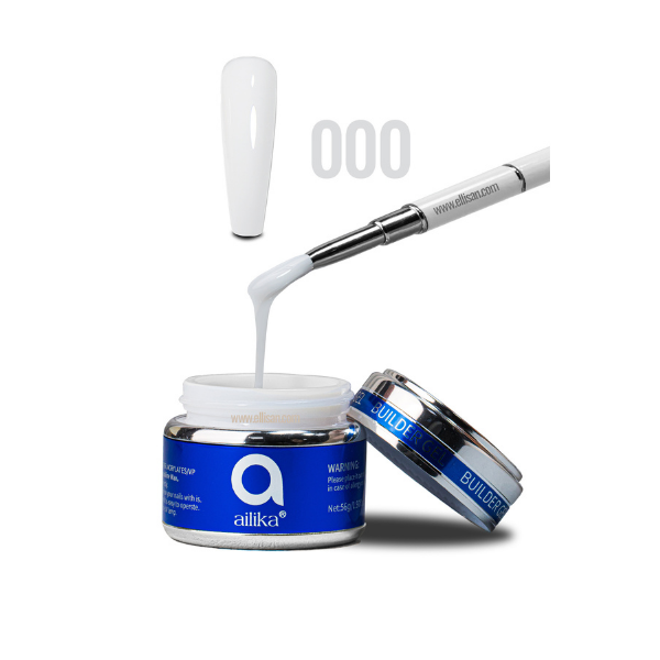 Builder Gel 000 Rakı Beyazı Protez Tırnak Jeli 56 ml | Ailika