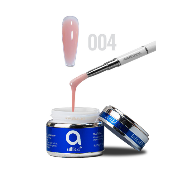 Builder Gel 004 Kavrulmuş Gül Kahve Protez Tırnak Jeli 56 ml | Ailika