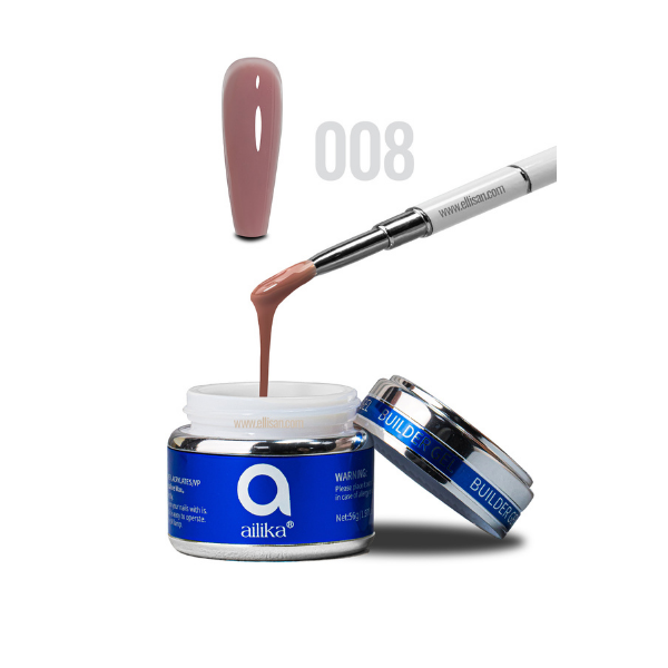 Builder Gel 008 Soğuk Taupe Nude Protez Tırnak Jeli 56 ml | Ailika