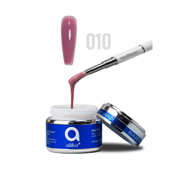 Builder Gel 010 Toz Leylak Pembe Protez Tırnak Jeli 56 ml | Ailika
