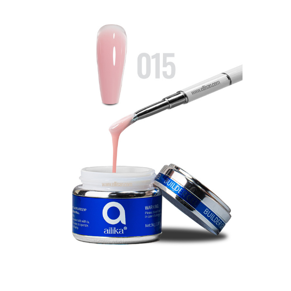 Builder Gel 015 Açık Bej Nude Protez Tırnak Jeli 56 ml | Ailika