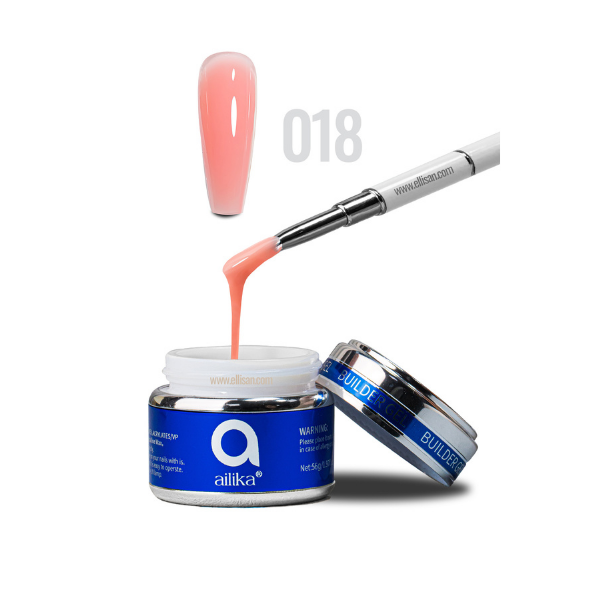 Builder Gel 018 Pastel Somon Şeftali Protez Tırnak Jeli 56 ml | Ailika
