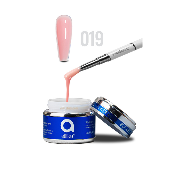 Builder Gel 019 Yumuşak Somon Pembe Protez Tırnak Jeli 56 ml | Ailika
