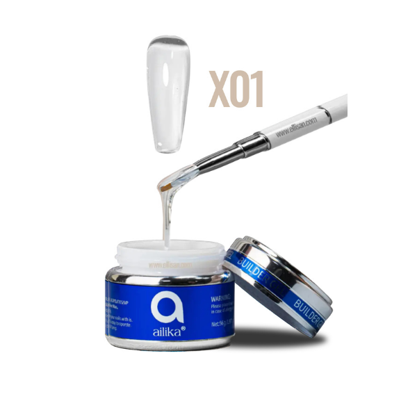 Builder Gel X01 Sütlü Beyaz Protez Tırnak Jeli 56 ml | Ailika