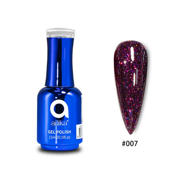 Disco Jel Kalıcı Oje 10 ml 007 Mürdüm Koyu | Ailika