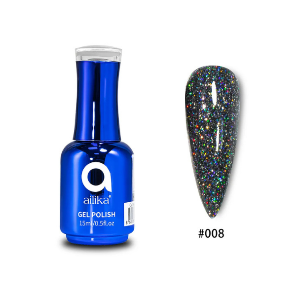 Disco Jel Kalıcı Oje 10 ml 008 Duman Siyahı | Ailika