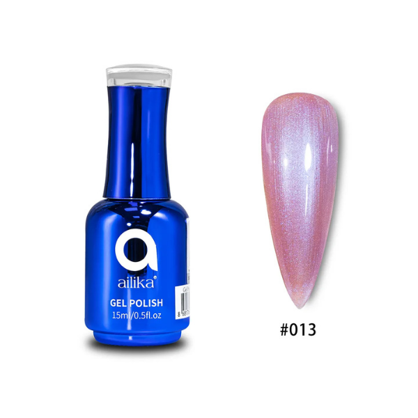 Simli Kalıcı Oje | Glitter Jel | 013 Pembe Kuvars | 15 ml | Ailika