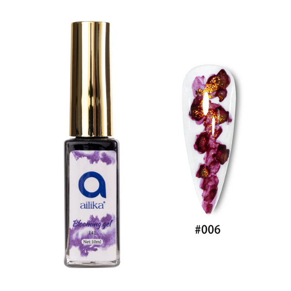 Su Damlası Kalıcı Oje 141 Mürdüm Ailika Water Blooming – 8 ml