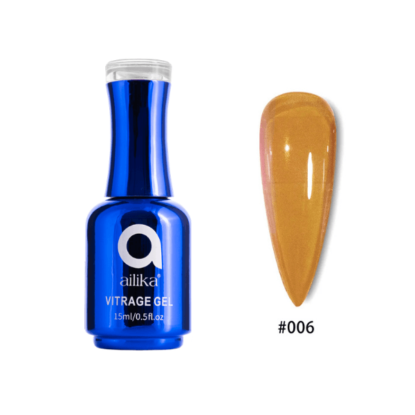Ailika Vitrage Kalıcı Oje 006 Amber Karamel – Cam Efektli 15 ml