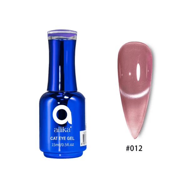 Kedi Gözü Kalıcı Oje 012 Gül Kurusu Cat Eye – 15 ml | Ailika