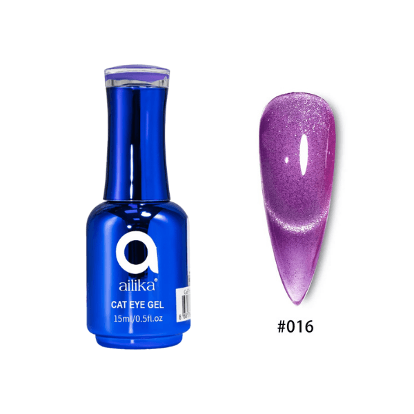 Kedi Gözü Kalıcı Oje 016 Mor Cat Eye – 15 ml | Ailika