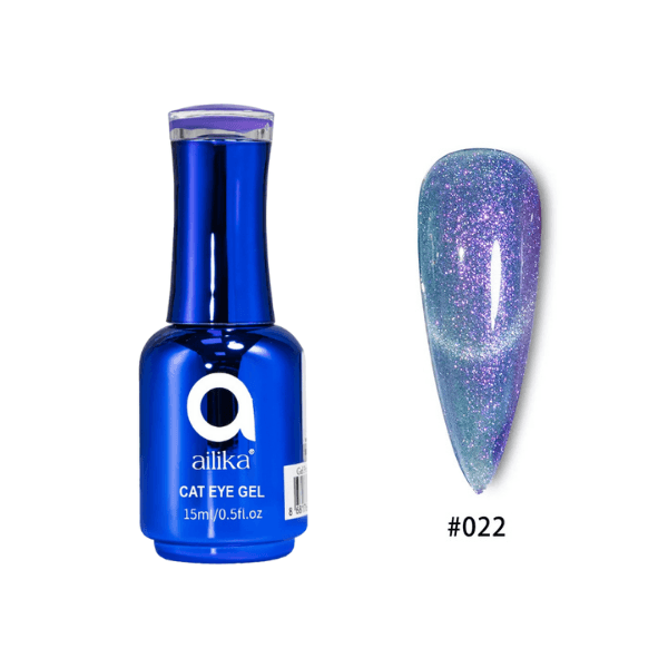 Kedi Gözü Kalıcı Oje 022 Galaksi Moru Cat Eye – 15 ml | Ailika