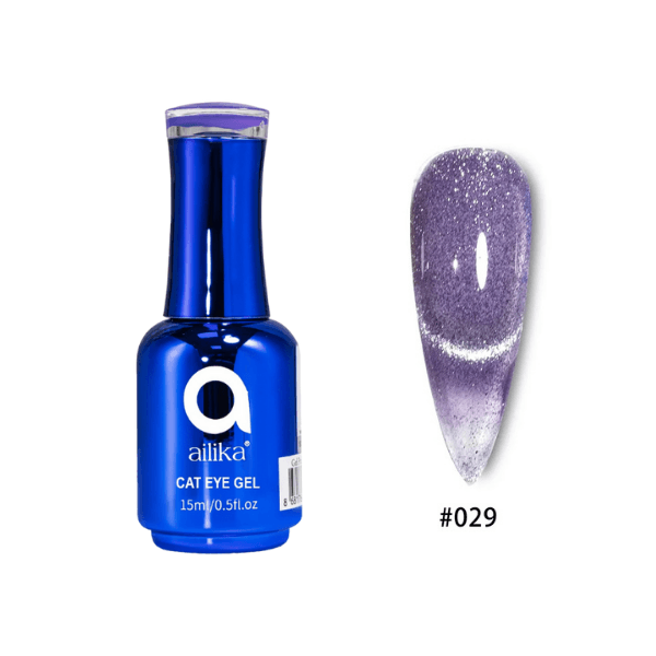 Kedi Gözü Kalıcı Oje 029 Lavanta Cat Eye – 15 ml | Ailika