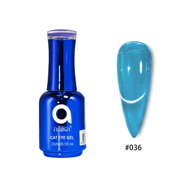 Kedi Gözü Kalıcı Oje 036 Turkuaz Cat Eye – 15 ml | Ailika