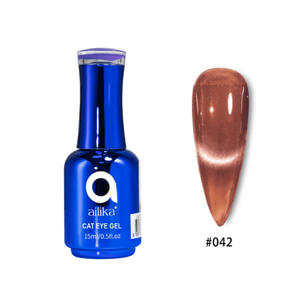 Kedi Gözü Kalıcı Oje 042 Bakır Cat Eye – 15 ml | Ailika
